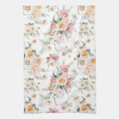 Spring Floral Tulips Theedoek (Verticaal)