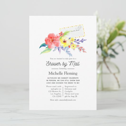 Spring Floral Vrijgezellenfeest per post Kaart (Staand voorkant)