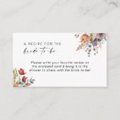 Spring Floral Vrijgezellenfeest Recept Informatiekaartje (Voorkant)