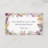 Spring Floral Vrijgezellenfeest RSVP-kaart Informatiekaartje (Voorkant)