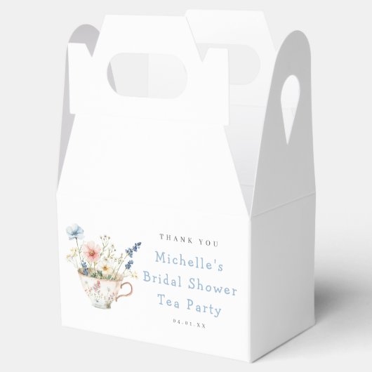 Spring Floral Vrijgezellenfeest Tea Party Bedankdoosjes (Geopend)