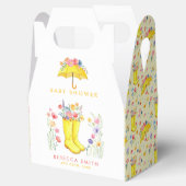 Spring Floral Waterverf Baby shower Favoriete Boxe Bedankdoosjes (Geopend)