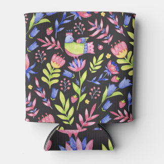 Spring Floral: Waterverf naadloos patroon Blikjeskoeler