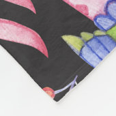 Spring Floral: Waterverf naadloos patroon Fleece Deken (Hoek)