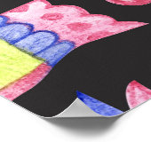 Spring Floral: Waterverf naadloos patroon Poster (Hoek)