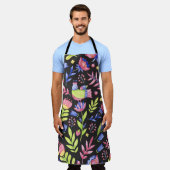 Spring Floral: Waterverf naadloos patroon Schort (Gedragen)