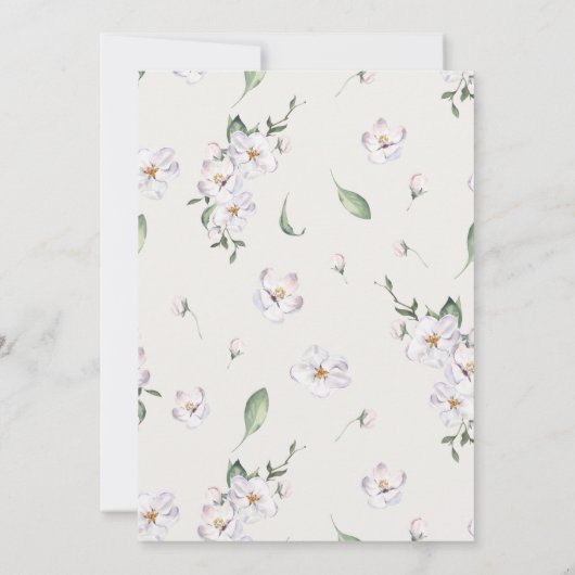 Spring Floral Waterverf Paasmakerij Kaart (Achterkant)