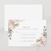 Spring Floral Waterverf RSVP (Voorkant / Achterkant)