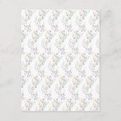 Spring Floral Wedding Arch Details Informatiekaartje (Achterkant)