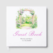 Spring Floral Wedding Arch Gastenboek (Voorkant)