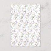 Spring Floral Wedding Arch Honeymoon Fund Informatiekaartje (Achterkant)