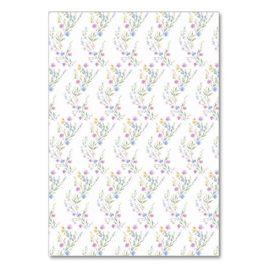 Spring Floral Wedding Arch Kaart (Achterkant)