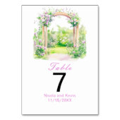 Spring Floral Wedding Arch Kaart (Voorkant)