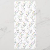 Spring Floral Wedding Arch Menu (Achterkant)