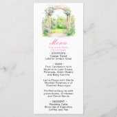 Spring Floral Wedding Arch Menu (Voorkant)