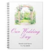 Spring Floral Wedding Arch Notitieboek (Voorkant)