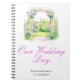 Spring Floral Wedding Arch Notitieboek