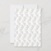 Spring Floral Wedding Arch Receptie RSVP Kaartje (Achterkant)