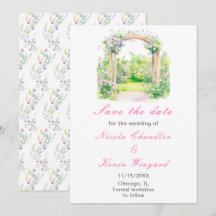 Spring Floral Wedding Arch Receptie