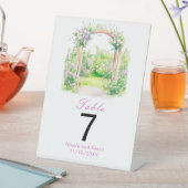 Spring Floral Wedding Arch Reclamebord Met Voetstuk (Insitu)