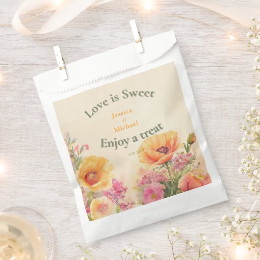 Spring Floral Wedding Bedankzakje (Geknipt)