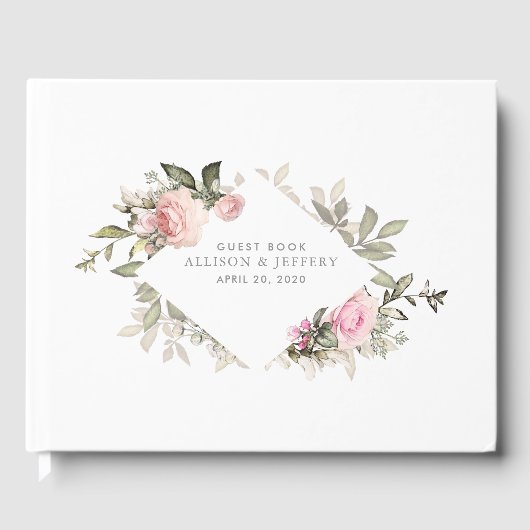 Spring Floral Wedding Gastenboek (Voorkant)