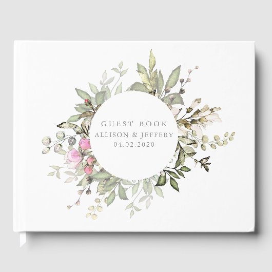 Spring Floral Wedding Gastenboek (Voorkant)