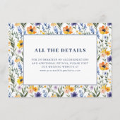 Spring Floral Wedding Informatiekaartje (Voorkant)