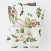 Spring Floral Wedding Inpakpapier Vel (In situ)