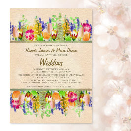 Spring Floral Wedding Kaart