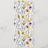 Spring Floral Wedding Menu (Achterkant)