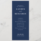 Spring Floral Wedding Programmakaart (Voorkant)