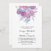 Spring Floral Wedding Uitnodiging (Voorkant / Achterkant)