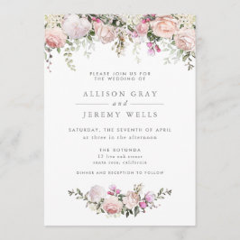 Spring Floral Wedding Uitnodiging