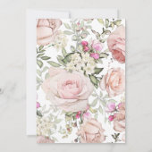 Spring Floral Wedding Uitnodiging (Achterkant)