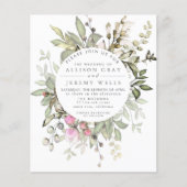 Spring Floral Wedding Uitnodiging Flyer (Voorkant)