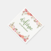 Spring Floral Welkom Cocktail servet (Hoek)