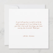 Spring Floral Wreath Baby shower Bedankkaart (Achterkant)