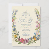 Spring Floral Wreath Vrijgezellenfeest Kaart (Voorkant)