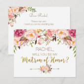 Spring Floral zal je matroos zijn van eer Kaart (Voorkant / Achterkant)