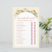 Spring Floral zei dat ze zei dat Vrijgezellenfeest (Staand voorkant)