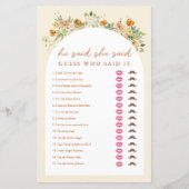 Spring Floral zei dat ze zei dat Vrijgezellenfeest (Voorkant)