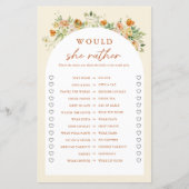 Spring Floral zou ze liever Vrijgezellenfeest spel (Voorkant)