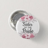 Spring Floral zuster van de bruine Button (Voorkant /achterkant)