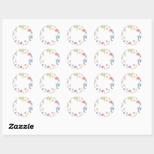 Spring Florals Envelope Stickers (Vel)