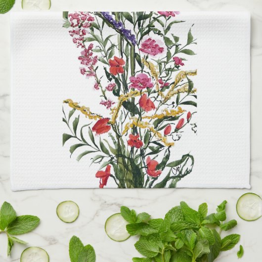 Spring Florals Kitchen Towel Theedoek (Gevouwen)