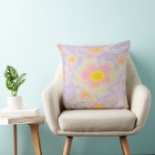Spring Florals Lila Roze Geel Kussen (Stoel)