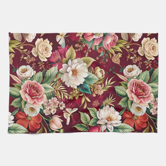 Spring Florals  Theedoek (Horizontaal)