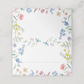 Spring Florals Trouwplaats Kaarten Plaatskaartje (Buitenkant ongevouwen)