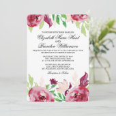 Spring Florals | Uitnodiging (Staand voorkant)